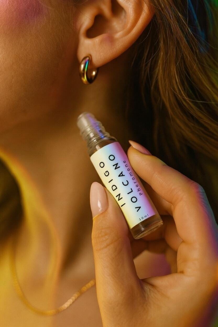 Pheromone Indigo Volcano Roller/Lotion Duo