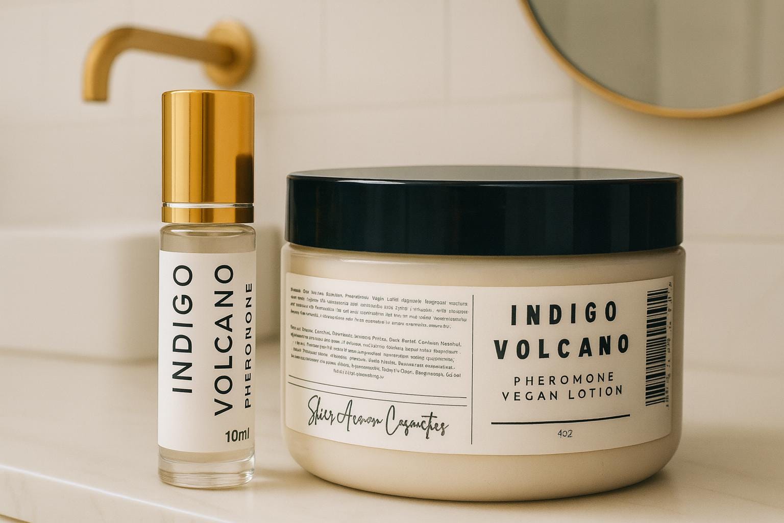 Pheromone Indigo Volcano Roller/Lotion Duo