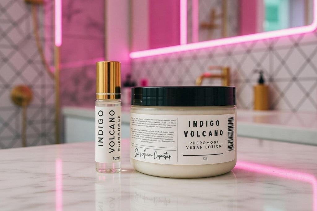 Pheromone Indigo Volcano Roller/Lotion Duo